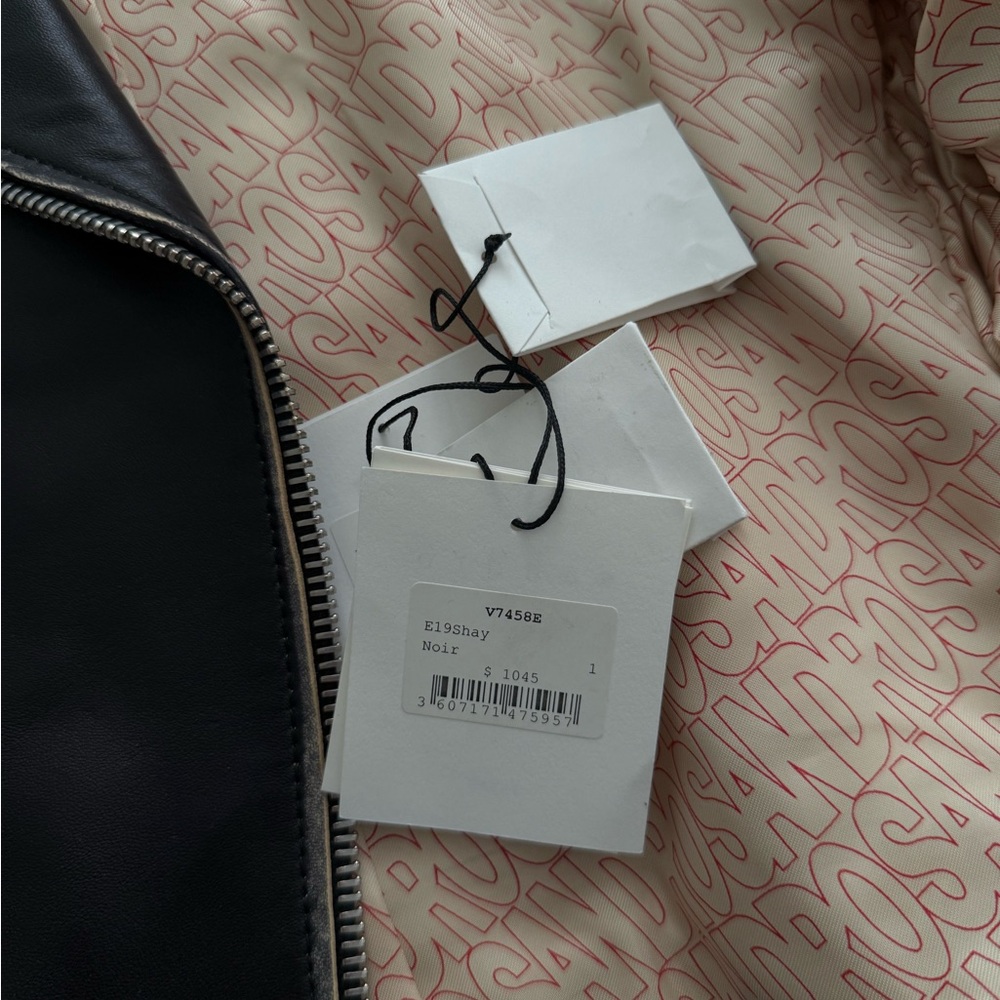Sandro Shay Leather Moto Jacket sz 1 - Picture 5 of 5